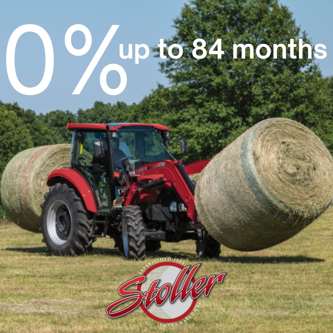 Happening now at Stoller International!

◼️0% up to 84 months on in stock Case IH Farmalls◼️