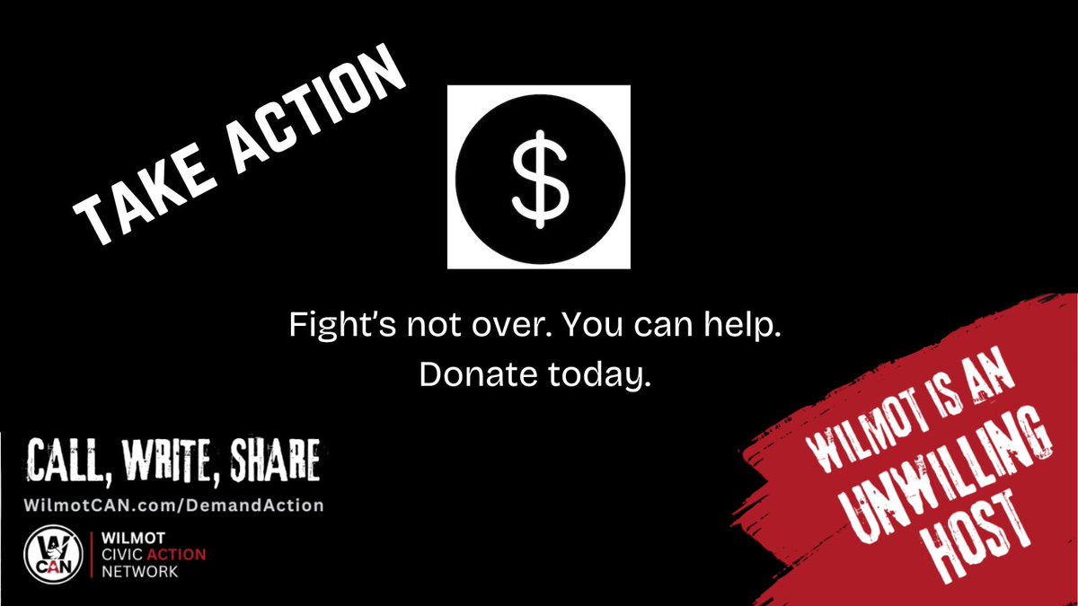The #FightForFarmland isn't over. 

A donation will help fund our online presence, possible direct mail-outs, facility rentals for community meetings, and expert advice, including legal counsel. 

Donate today: wilmotcan.com/donate/

#WilmotLandGrab