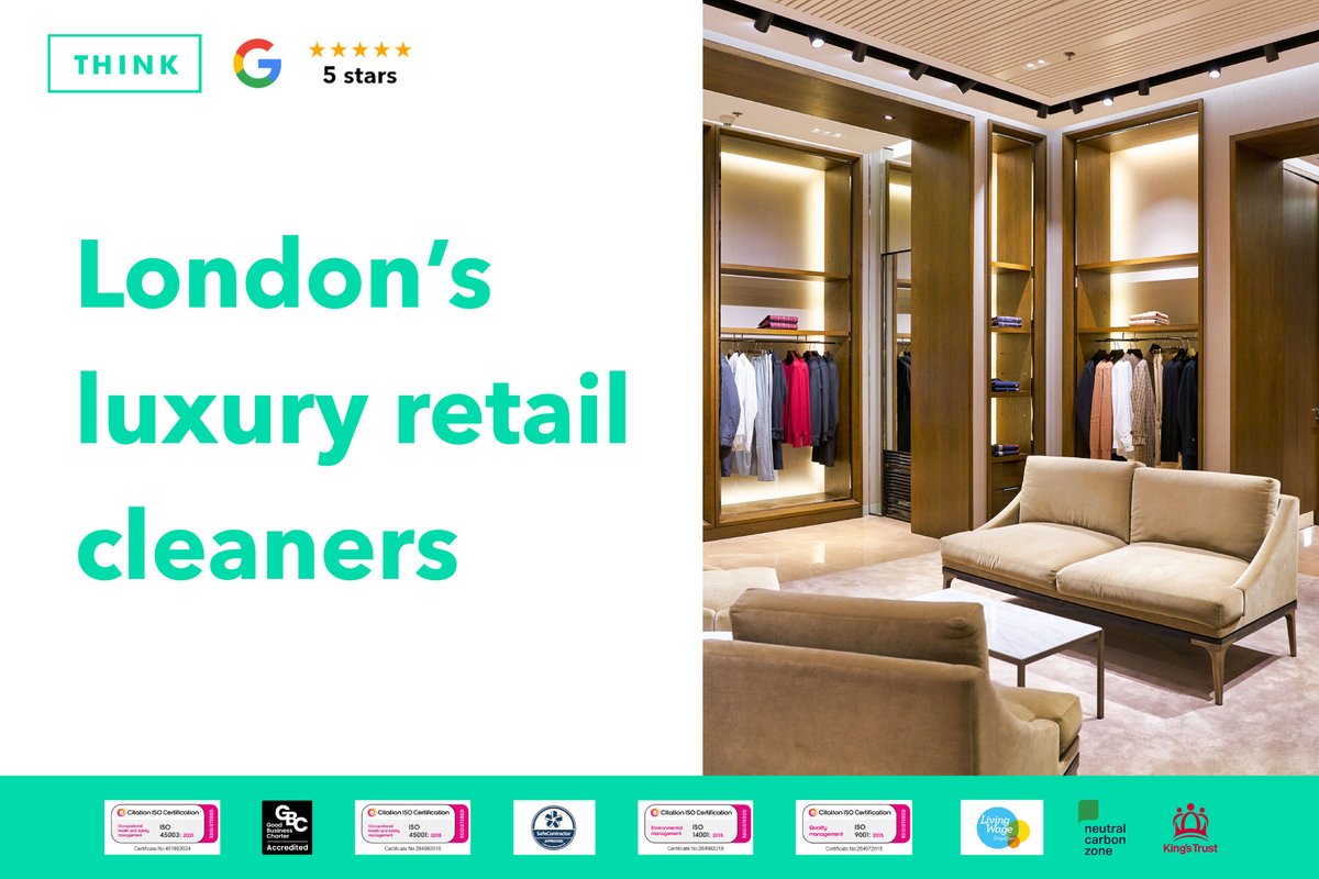 Don't let a poorly-presented store distract from the spring and summer range in your luxury boutique 🛍️

Our retail cleaning services meet the highest standards. Find out more here: 

ow.ly/LmbP50VVp3q  

#retailcleaning #commercialcleaning #londonretail