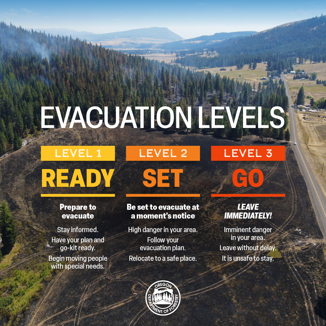 Remain informed and be safe this summer. Sign up for emergency notifications at oralert.gov and follow your local sheriff's office for evacuation updates. By being prepared, you can save yourself valuable time in the event of an evacuation. #WildfireAwarenessMonth