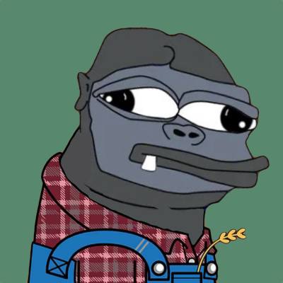 Gm apes.  🌞 

When they sell for 3% profit:

"It ain’t much, but it’s honest work."

$bobo $monke $chad $apu