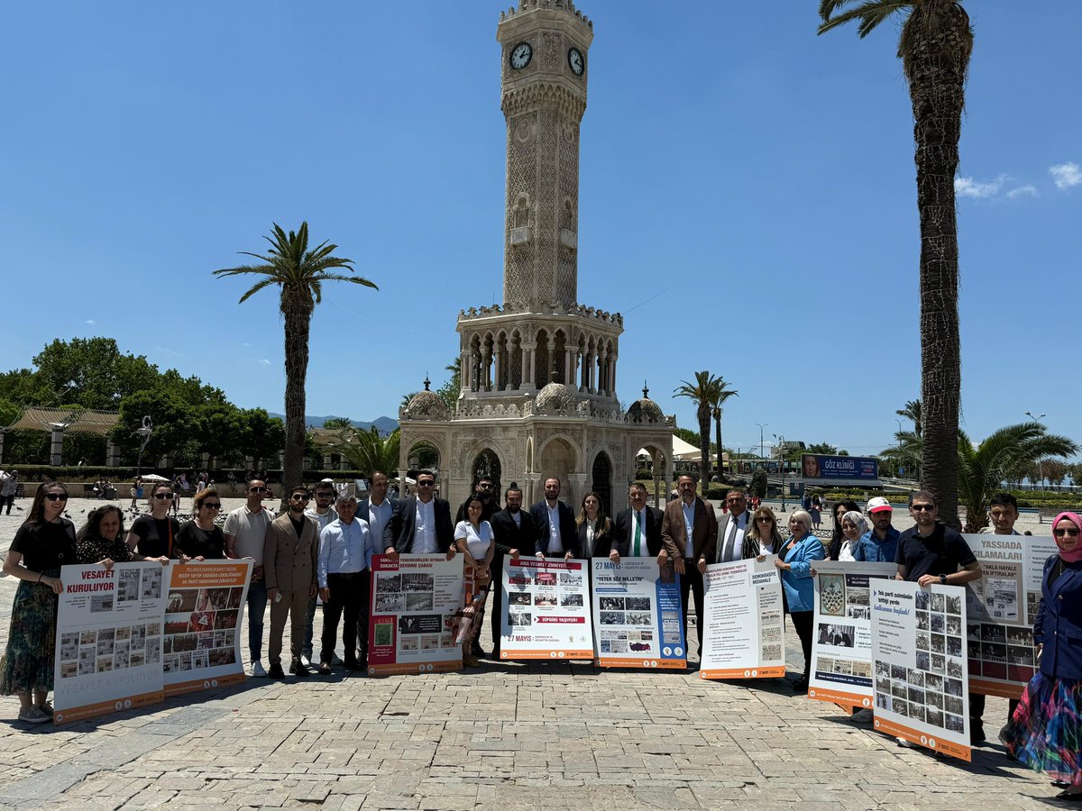 📍Konak
27 mayıs 1960 darbesi ile milletin iradesi ve demokrasi yok sayılmış 
anti-demokratik sistem kurulmuştur. 

#27Mayıs darbesini ve getirdiği karanlığı kınıyor, Adnan Menderes,Fatin Rüştü Zorlu ve Hasan Polatkan’ı rahmetle anıyoruz.