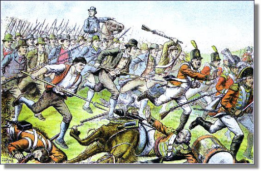 irelandbattles's tweet photo. #OnThisDay 1798 Fr John Murphy led 4000 poorly armed United Irishmen to victory against a smaller contingent of North Cork Milita at the Battle of Oulart Hill. The rebels killed 105 but spared Col. Foote &amp; 4 others. 
#Ireland #History https://t.co/SMP8YMG2PN