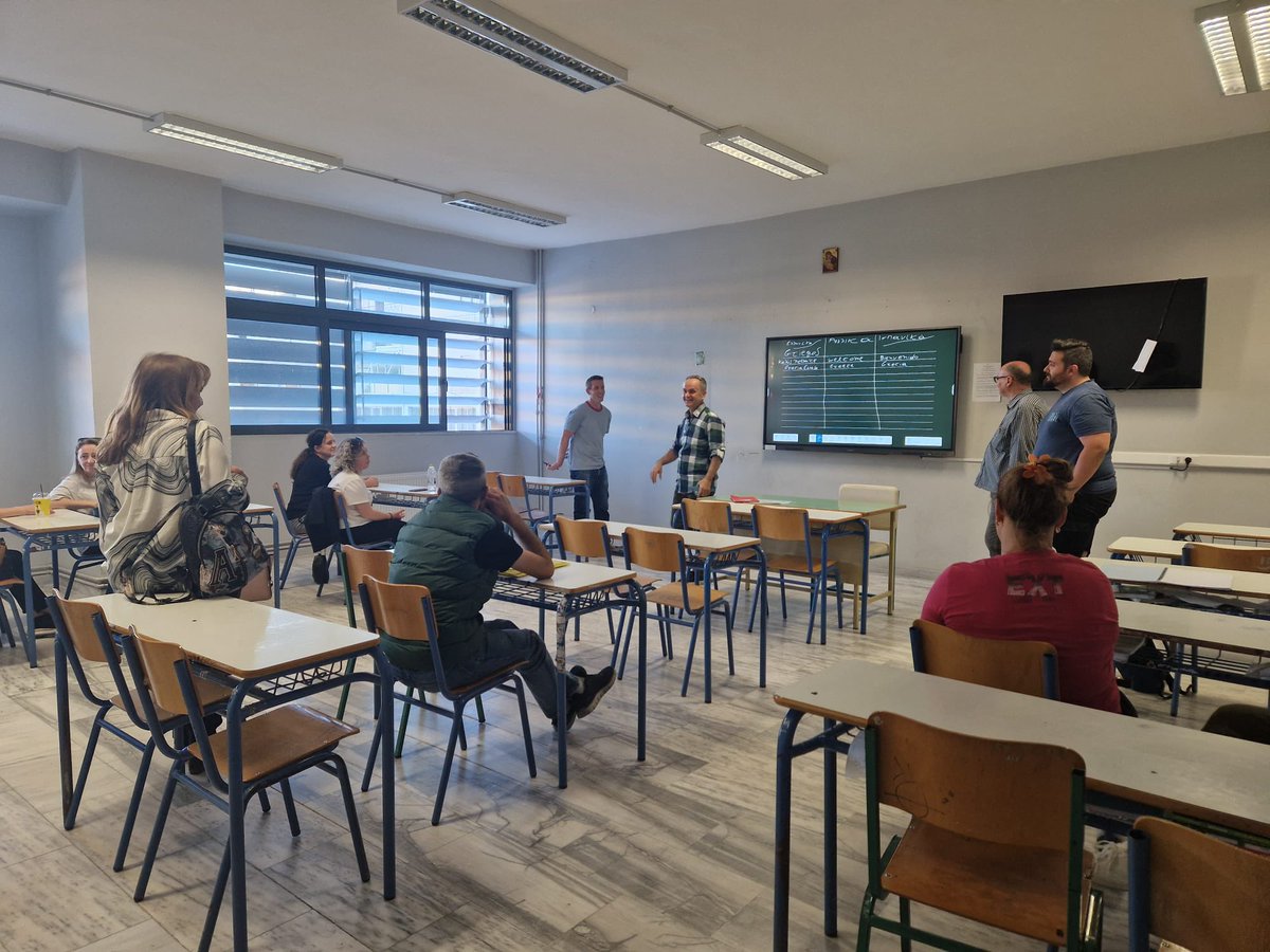 UsieErasmus's tweet photo. Job Shadowing en Nafpaktos en el marco del Erasmus+ de @USIE_inspeccion KA122 “Adquisición de las competencias clave a través de la mejora en la digitalización en la educación de personas adultas”. @EUErasmusPlus #Grecia https://t.co/5SZOTw85Dp