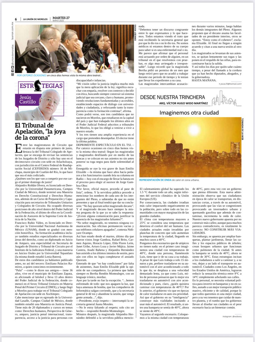 chuchocastillo's tweet photo. Mi columna de hoy en @UniondeMorelos https://t.co/dqwxI8EBu6