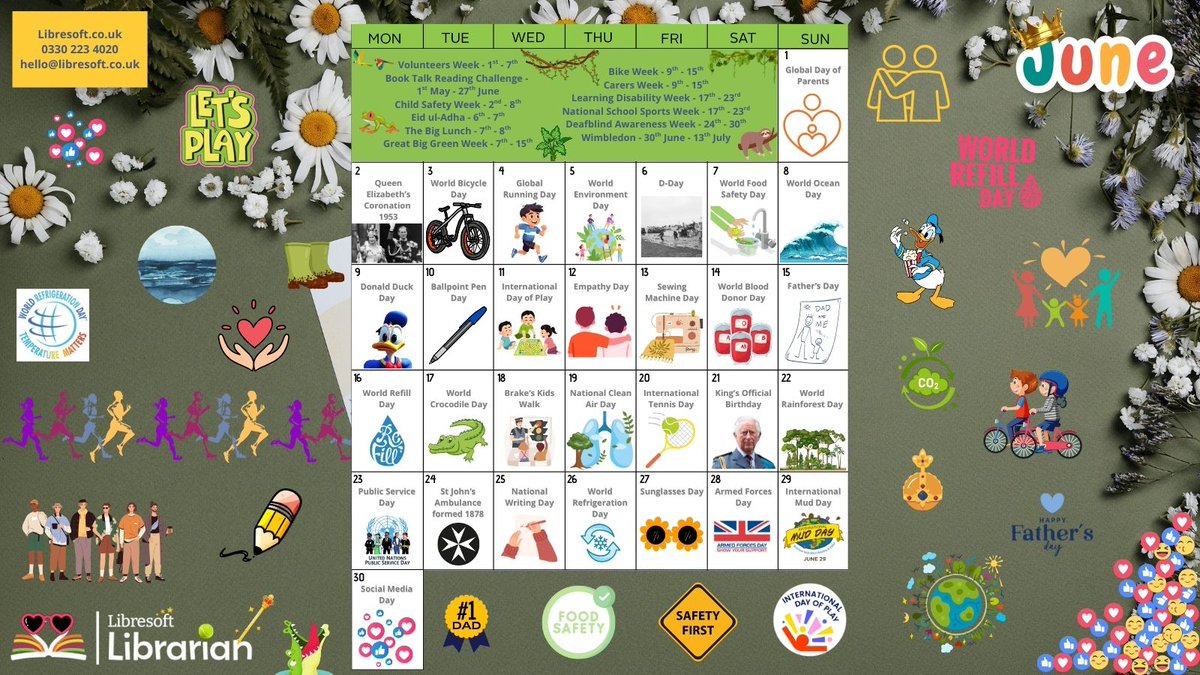 Check out our calendar for #June. There are many notable dates throughout the month, including the King's birthday! Take a look now...