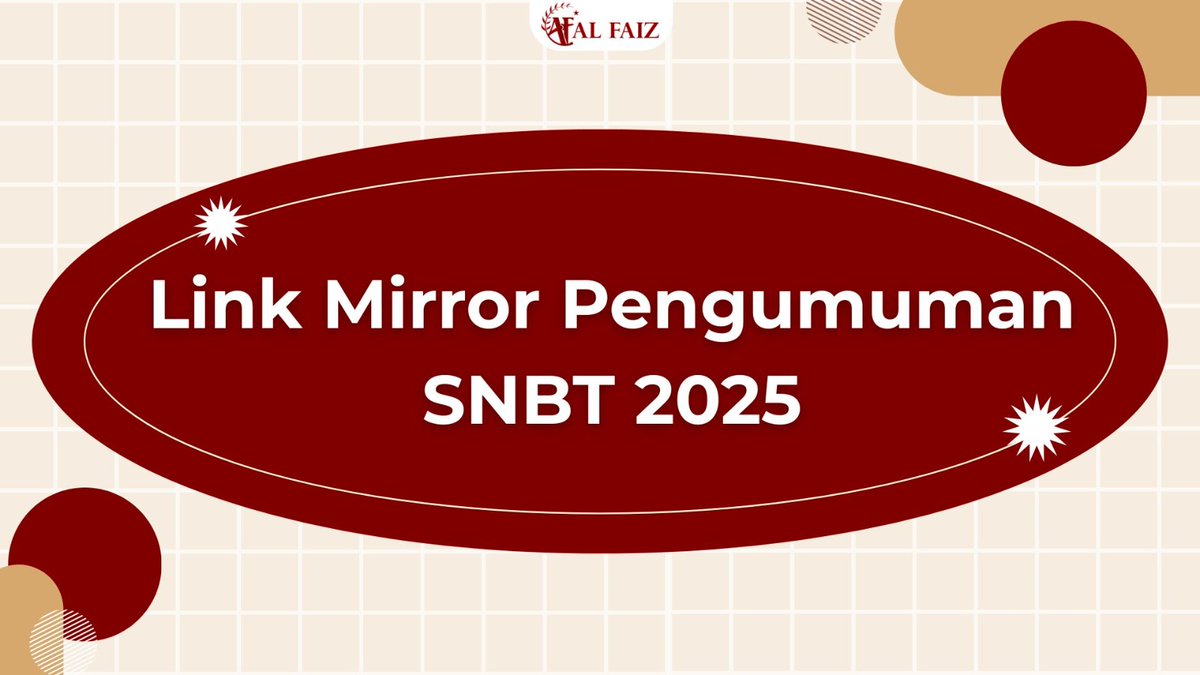 Privatalfaiz's tweet photo. Besok Pengumuman SNBT 2025‼️

Pengumuman bisa dibuka di salah satu link mirror ini ya. Semoga besok mendapatkan kabar baik✨ https://t.co/R2S3pLyH14