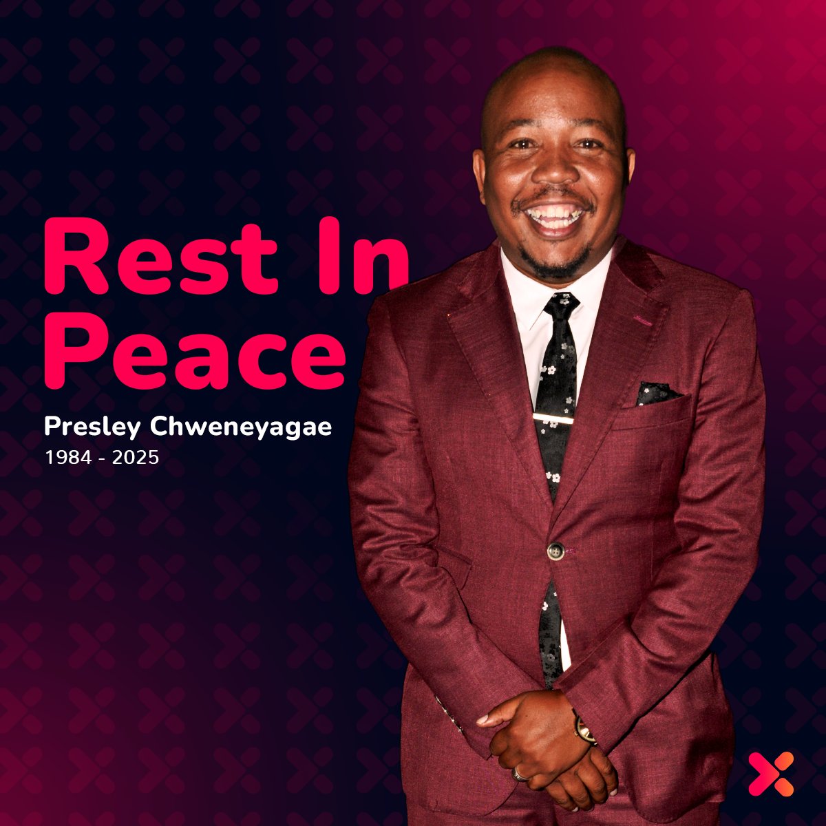A true South African legend. His talent and heart brought our stories to life, and his legacy will live on forever. #RIPPresleyChweneyagae 🕊️🤎