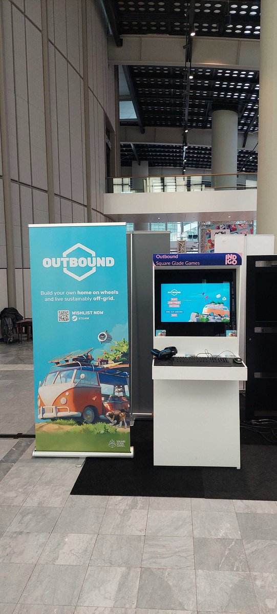 tobischna's tweet photo. We are at INGIDO! If you are near Rotterdam 🇳🇱, come by and play Outbound today and tomorrow! #indigoshowcase https://t.co/305eQonOLW