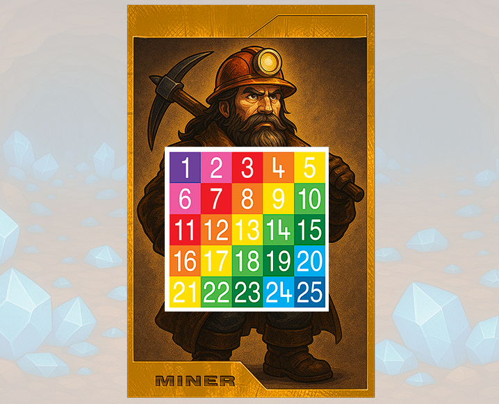 Mining_Masters's tweet photo. @Ronin_Network Miners, can you guess which number hides the $GEMS icon? 💎
🎁Winners get a 24H Mining Boost! ⚡️
How to enter:
1️⃣ Comment your guess (1 per person)
2️⃣ Tag 3 friends
3️⃣ Like & Retweet
4️⃣ Join our Discord: https://t.co/pFeshDSJXS
Let the hunt begin! 🔍
#RoninNetwork #MiningMasters #RoninP2E