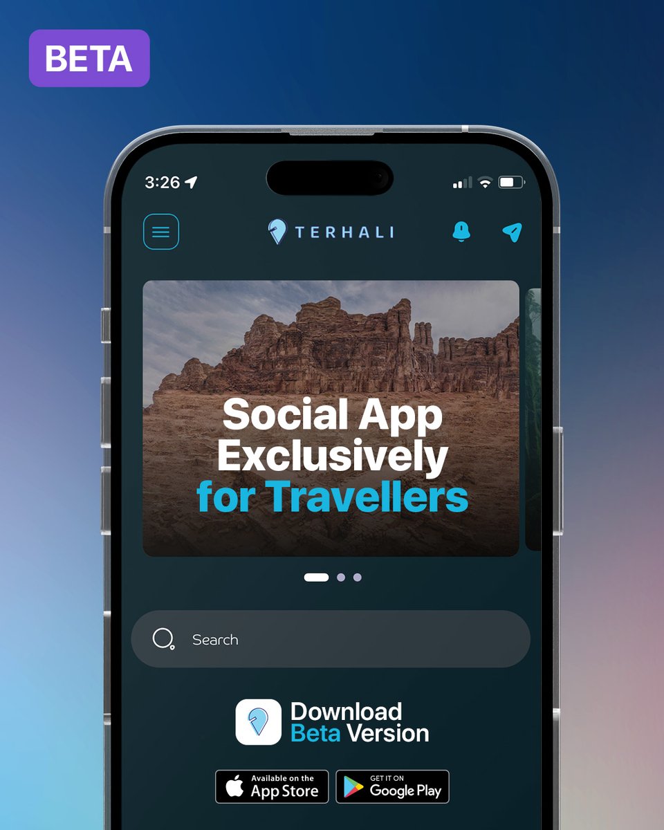 Making Travel Social Again 📱
Our latest partnership with Terhali App/KSA.

#thescarabstudio #socialmedia #Digital