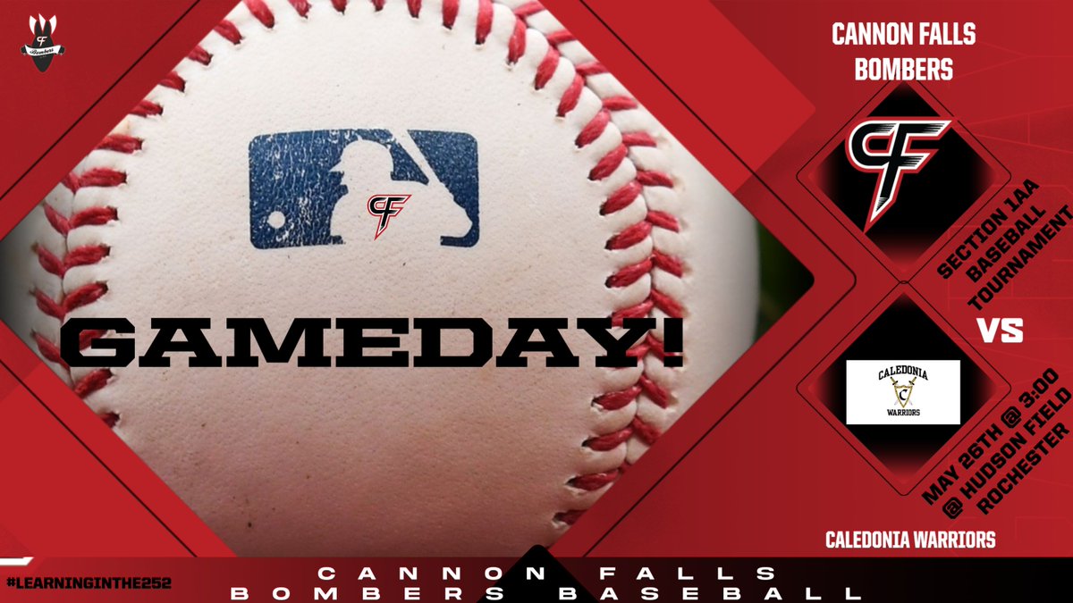 Good luck to the Bomber Varsity Baseball Team competing in the Section 1AA Baseball Tournament vs Caledonia @ Hudson Field in Rochester today!
@ 3:00 pm
@ Hudson Field - Rochester
Good luck Bombers!!!
#LearningInThe252