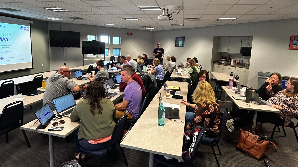 cmdanhoff's tweet image. @NorthPointESC hosted ESC leaders from across Ohio for a powerful Train-the-Trainer event focused on supporting districts with @magicschoolai! Thank you @kurtbeer for this engaging event! Excited to share the resources and strategies to lead. @oesca #AIinEducation #OhioEdTech