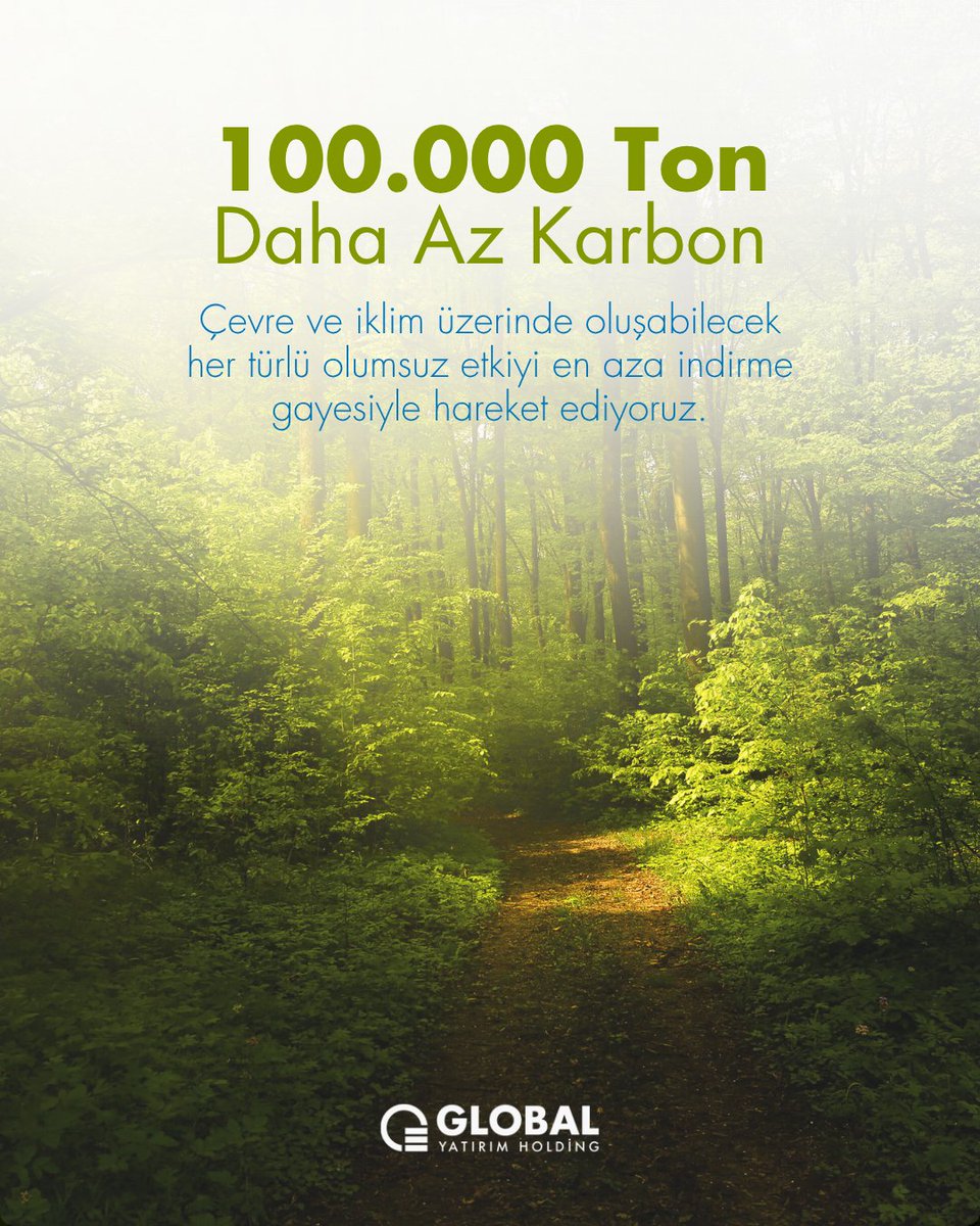 Bağlı kuruluşumuz Consus Enerji ile temiz enerji yatırımlarımız sayesinde yılda 100.000 tonun üzerinde CO₂ emisyonunu önlüyoruz.

#GlobalYatırımHolding #sürdürülebilirlik #temizçevre #çevrebilinci #sustainability #enerjiverimliliği