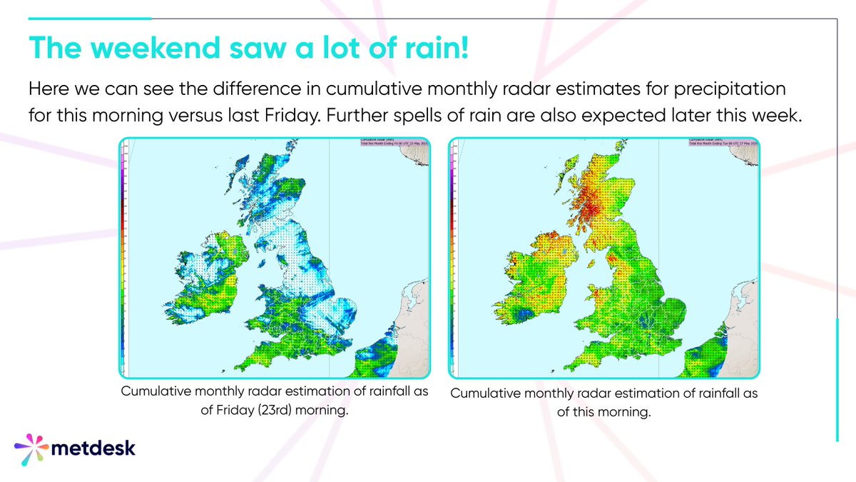 metdesk's tweet image. A change in weather for the last 2 weeks of May! 🌧️
#ukweather #rain #weather