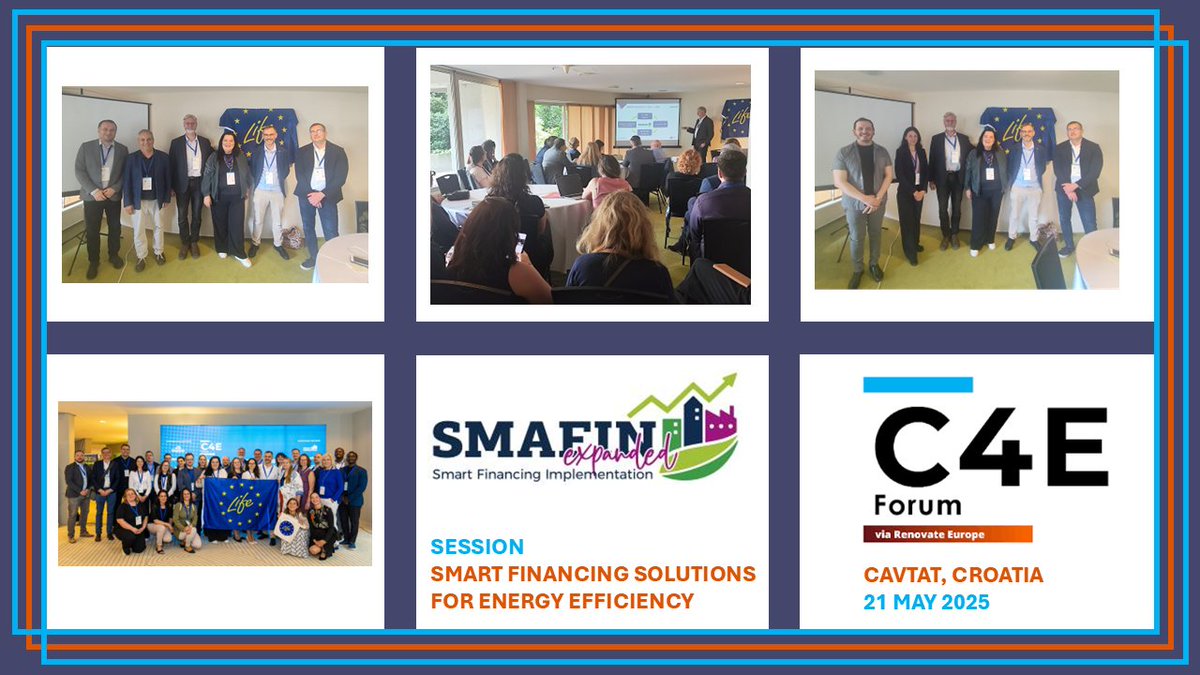💡Last week at the vibrant #C4EForum 2025 in #Cavtat, #Croatia, we had the honour of hosting the panel discussion “Smart Financing Solutions for #EnergyEfficiency", an inspiring exchange of ideas &amp; practical solutions within the framework of the SMAFIN Expanded project.