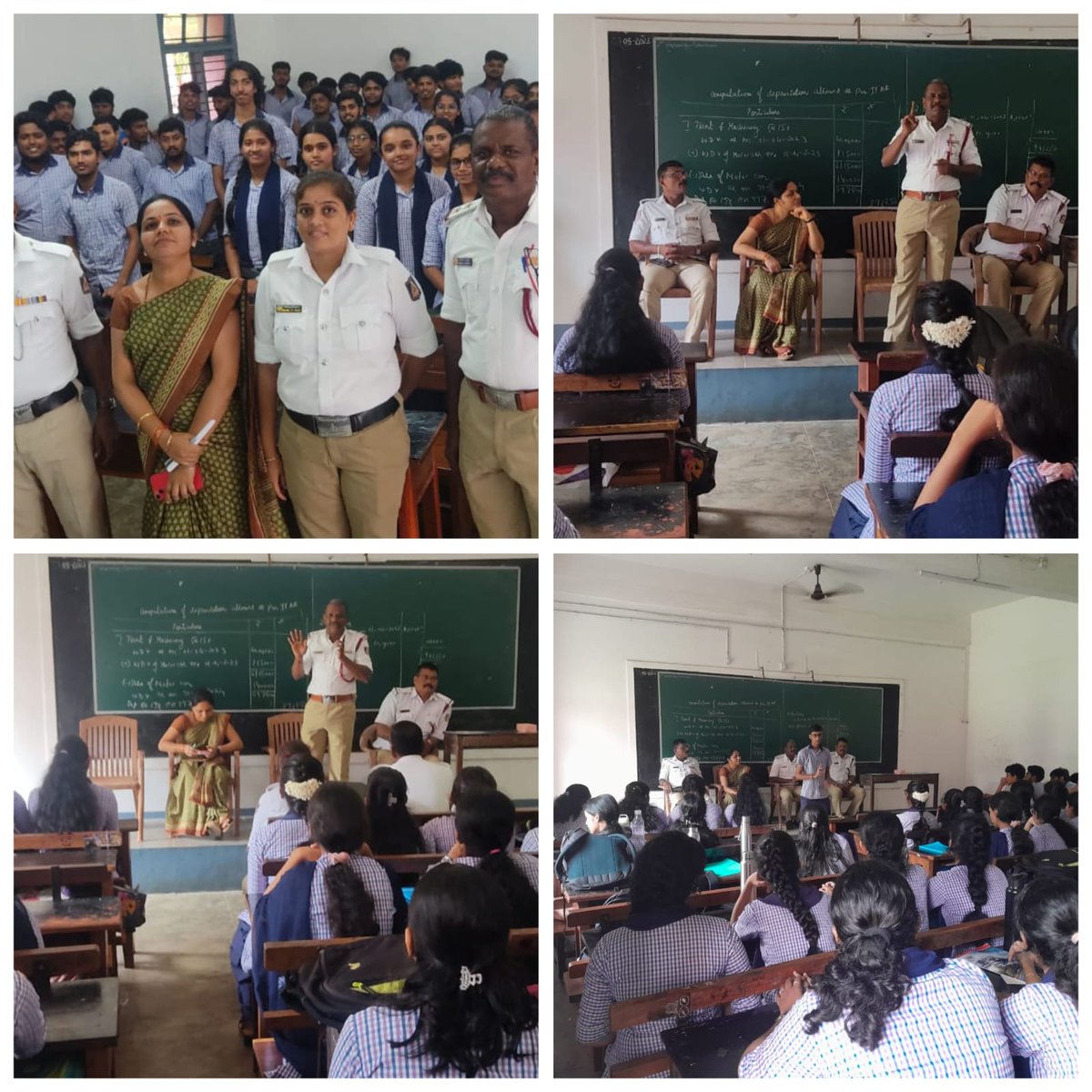 SP Udupi (@policeudupi) on Twitter photo ಉಡುಪಿ ಸಂಚಾರ ಪೊಲೀಸ್ ಠಾಣಾ ವ್ಯಾಪ್ತಿಯ ಪೂರ್ಣಪ್ರಜ್ಞ ಪಿಯು ಕಾಲೇಜು ಉಡುಪಿ ಇಲ್ಲಿಗೆ ತೆರಳಿ ತೆರದ ಮನೆ ಕಾರ್ಯಕ್ರಮದ ಪ್ರಯುಕ್ತ ವಿದ್ಯಾರ್ಥಿಗಳಿಗೆ ಸಂಚಾರದ ನಿಯಮಗಳು, ರಸ್ತೆ ಮತ್ತು ಸುರಕ್ಷತೆ,ತೆಗೆದುಕೊಳ್ಳಬೇಕಾದ ಮುಂಜಾಗ್ರತಾ ಕ್ರಮಗಳ ಕುರಿತು ಮಾಹಿತಿ ನೀಡಲಾಯಿತು.
<a href="/DgpKarnataka/">DGP KARNATAKA</a> <a href="/Rangepol_WR/">Western Range of Karnataka State Police, Mangaluru</a> <a href="/KarnatakaCops/">ಕರ್ನಾಟಕ ರಾಜ್ಯ ಪೊಲೀಸ್ Karnataka State Police</a> ಉಡುಪಿ ಸಂಚಾರ ಪೊಲೀಸ್ ಠಾಣಾ ವ್ಯಾಪ್ತಿಯ ಪೂರ್ಣಪ್ರಜ್ಞ ಪಿಯು ಕಾಲೇಜು ಉಡುಪಿ ಇಲ್ಲಿಗೆ ತೆರಳಿ ತೆರದ ಮನೆ ಕಾರ್ಯಕ್ರಮದ ಪ್ರಯುಕ್ತ ವಿದ್ಯಾರ್ಥಿಗಳಿಗೆ ಸಂಚಾರದ ನಿಯಮಗಳು, ರಸ್ತೆ ಮತ್ತು ಸುರಕ್ಷತೆ,ತೆಗೆದುಕೊಳ್ಳಬೇಕಾದ ಮುಂಜಾಗ್ರತಾ ಕ್ರಮಗಳ ಕುರಿತು ಮಾಹಿತಿ ನೀಡಲಾಯಿತು.
<a href="/DgpKarnataka/">DGP KARNATAKA</a> <a href="/Rangepol_WR/">Western Range of Karnataka State Police, Mangaluru</a> <a href="/KarnatakaCops/">ಕರ್ನಾಟಕ ರಾಜ್ಯ ಪೊಲೀಸ್ Karnataka State Police</a>