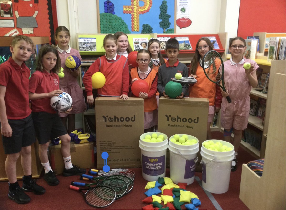 Huge thanks to all of our children, parents and carers for the money that was raised in our recent Prostrike event. We have used the money to buy a wide range of sports equipment, which will enhance playtimes and PE lessons for our children. 😊🏐⚽️🏉🏀🥎⭐️👍🏻
