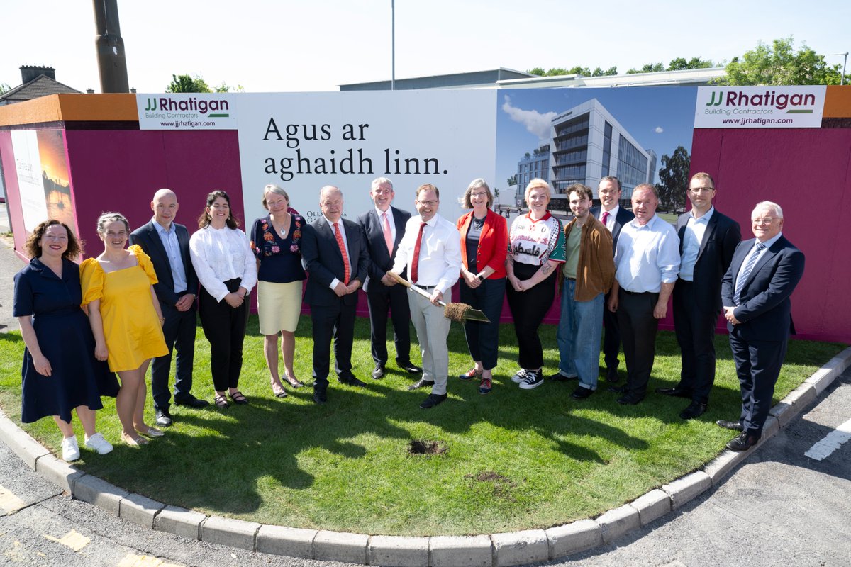 2/2 The Library and Learning Commons will be a fully accessible high-tech space of learning &amp; creativity.
We would like to sincerely thank everyone who was pivotal in reaching this point including:
<a href="/DeptofFHed/">Department of Further and Higher Education</a> <a href="/EibhVote/">Eibhlín Seoighthe</a> <a href="/lawlessj/">James Lawless</a> 
Full Press release :
tinyurl.com/3h6upu7b
