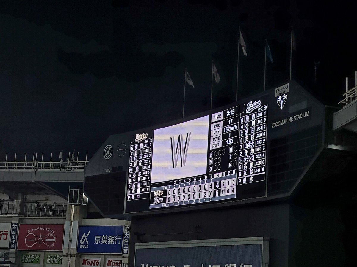 2017を思い出す勝利
 #chibalotte