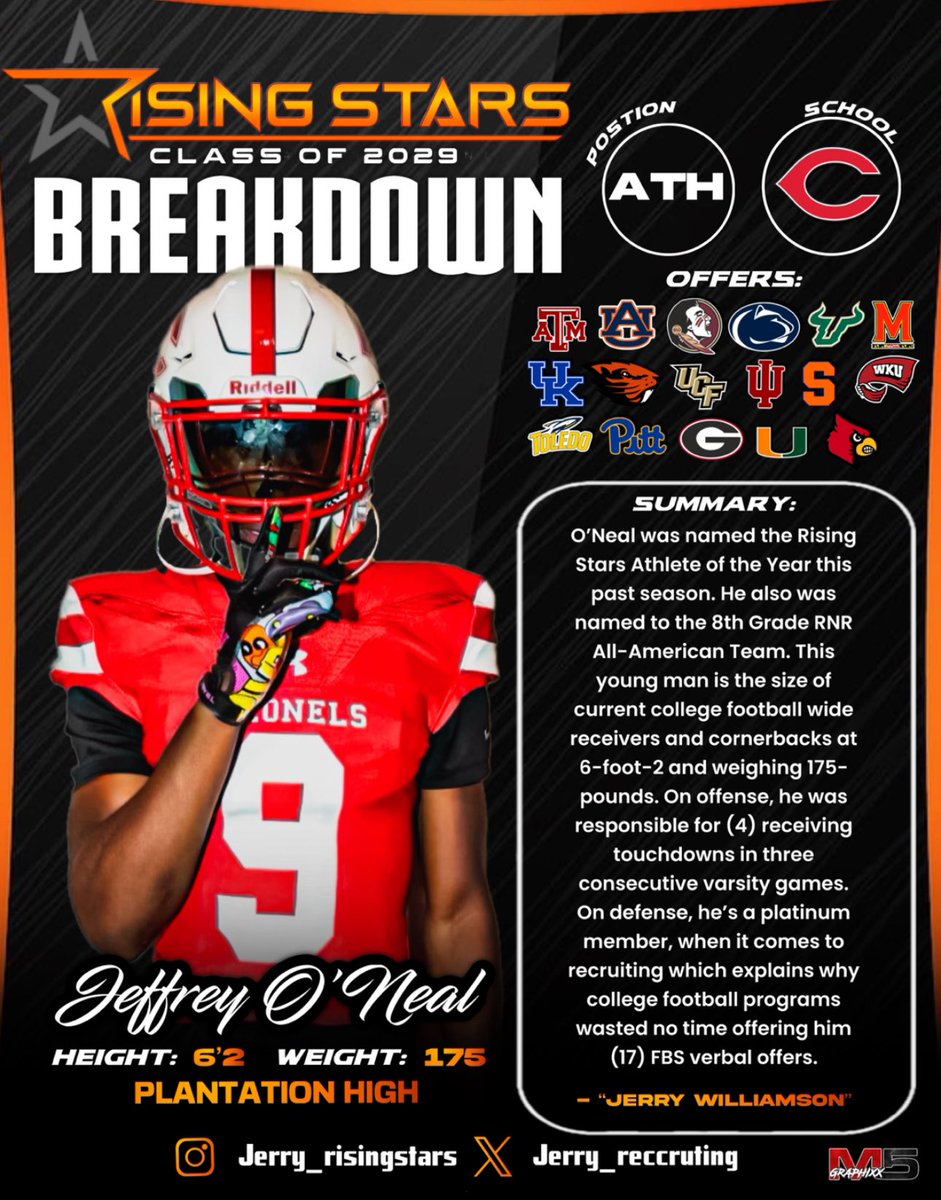 Jeffrey ONeal jr (@bigdripboonya) on Twitter photo I am bless and highly grateful for every article <a href="/JerryRecruiting/">Rising Stars</a> things like this keep me motivated <a href="/PHSColonelsFB/">Plantation Football</a> will get everything out of me for the next 3 years of both sides. <a href="/HBFATHLETES/">Darel Strong ΩΨΦ</a> I am bless and highly grateful for every article <a href="/JerryRecruiting/">Rising Stars</a> things like this keep me motivated <a href="/PHSColonelsFB/">Plantation Football</a> will get everything out of me for the next 3 years of both sides. <a href="/HBFATHLETES/">Darel Strong ΩΨΦ</a>