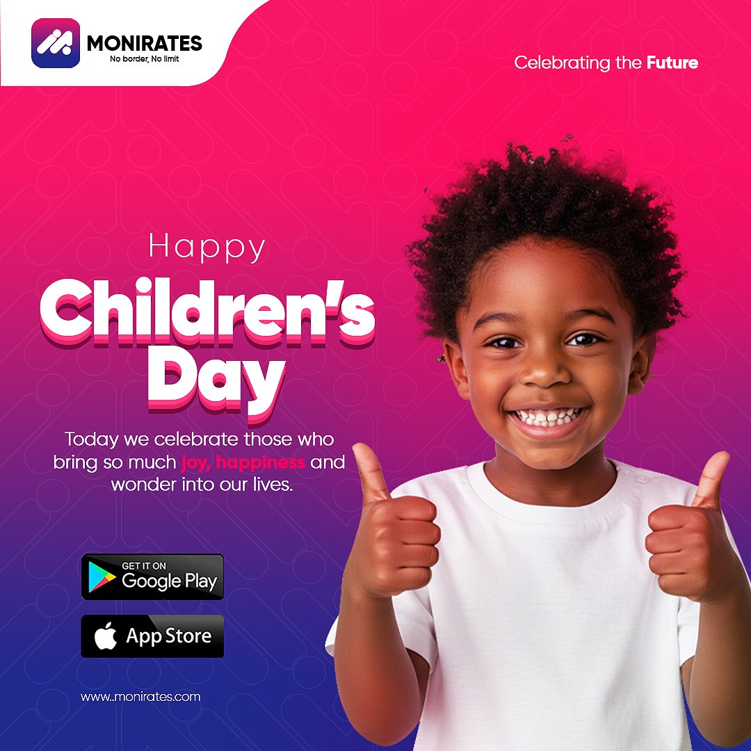 Today we celebrate those who bring so much joy, happiness and wonder into our lives.

Happy Children's day.