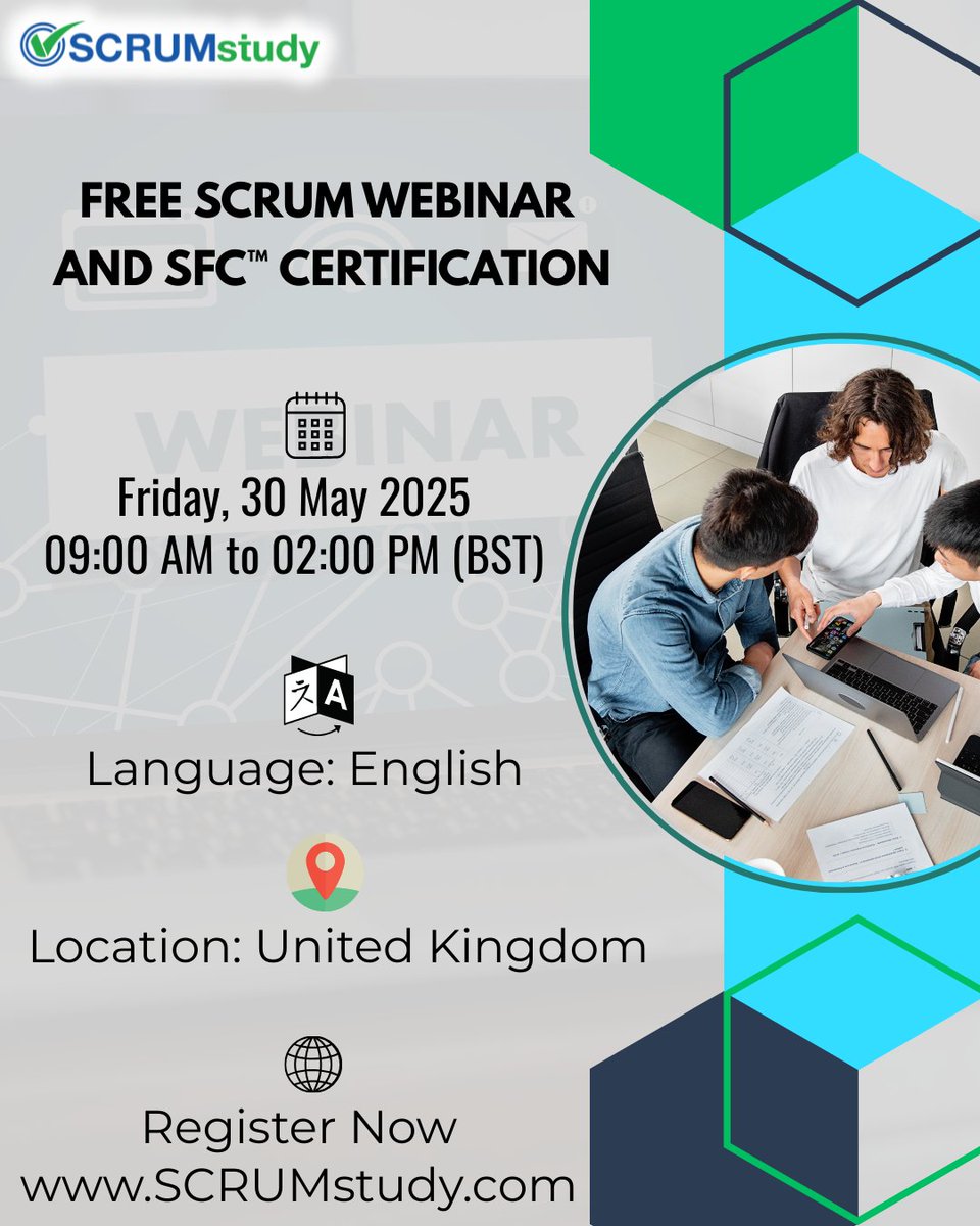 SCRUMstudy (@scrumstudy_) on Twitter photo ๐๐ป๐ฟ๐ผ๐น๐น ๐ถ๐ป ๐๐ฟ๐ฒ๐ฒ ๐ฉ๐ถ๐ฟ๐๐๐ฎ๐น ๐๐ป๐๐๐ฟ๐๐ฐ๐๐ผ๐ฟ-๐น๐ฒ๐ฑ ๐ฆ๐ฐ๐ฟ๐๐บ ๐๐๐ป๐ฑ๐ฎ๐บ๐ฒ๐ป๐๐ฎ๐น๐ ๐๐ฒ๐ฟ๐๐ถ๐ณ๐ถ๐ฒ๐ฑ ๐๐น๐ฎ๐๐๐ฒ๐ ๐ฎ๐ป๐ฑ ๐๐ฒ๐ ๐๐ฒ๐ฟ๐๐ถ๐ณ๐ถ๐ฒ๐ฑ ๐ณ๐ผ๐ฟ ๐๐ฟ๐ฒ๐ฒ.
Register Here: scrumstudy.com/classes/enrollโฆ
#scrum #scrumstudy #SFC #webinar #onlinelearning ๐๐ป๐ฟ๐ผ๐น๐น ๐ถ๐ป ๐๐ฟ๐ฒ๐ฒ ๐ฉ๐ถ๐ฟ๐๐๐ฎ๐น ๐๐ป๐๐๐ฟ๐๐ฐ๐๐ผ๐ฟ-๐น๐ฒ๐ฑ ๐ฆ๐ฐ๐ฟ๐๐บ ๐๐๐ป๐ฑ๐ฎ๐บ๐ฒ๐ป๐๐ฎ๐น๐ ๐๐ฒ๐ฟ๐๐ถ๐ณ๐ถ๐ฒ๐ฑ ๐๐น๐ฎ๐๐๐ฒ๐ ๐ฎ๐ป๐ฑ ๐๐ฒ๐ ๐๐ฒ๐ฟ๐๐ถ๐ณ๐ถ๐ฒ๐ฑ ๐ณ๐ผ๐ฟ ๐๐ฟ๐ฒ๐ฒ.
Register Here: scrumstudy.com/classes/enrollโฆ
#scrum #scrumstudy #SFC #webinar #onlinelearning