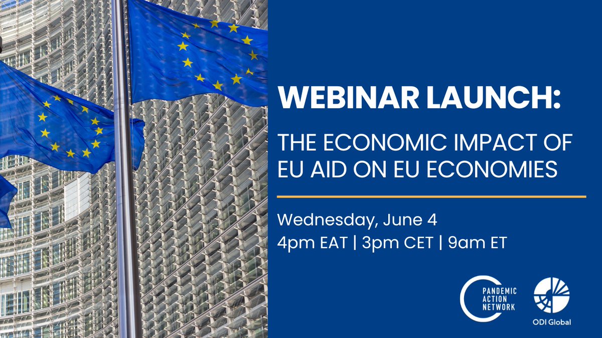 Pandemic Action Network (@pandemicaction) on Twitter photo 🌟Join PAN and <a href="/ODI_Global/">ODI Global | odi-global.bsky.social</a> for a webinar session on June 4 at: 9am ET | 3pm CET as we unpack powerful new evidence from a newly launched modelling report on the Economic Impact of EU Aid on EU Economies, including lead economist Dirk Willem te Velde pandemicactionnetwork.org/events/webinar… 🌟Join PAN and <a href="/ODI_Global/">ODI Global | odi-global.bsky.social</a> for a webinar session on June 4 at: 9am ET | 3pm CET as we unpack powerful new evidence from a newly launched modelling report on the Economic Impact of EU Aid on EU Economies, including lead economist Dirk Willem te Velde pandemicactionnetwork.org/events/webinar…