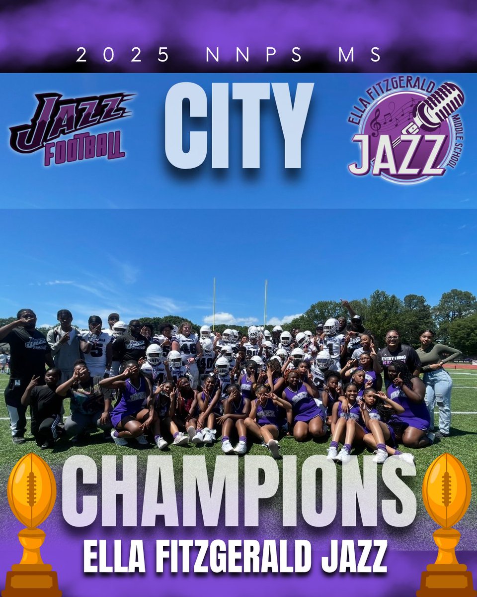 🏆 CHAMPIONS! 🏈
Our JAZZ Football Team just claimed the District Championship Title! 🎉🔥

If you missed the action, don’t worry — highlights are coming soon! Stay tuned to catch every epic moment. 💪🎥

#JazzFootball #EFMSJAZZ #DistrictChamps #WeAreTheChampions #StayTuned