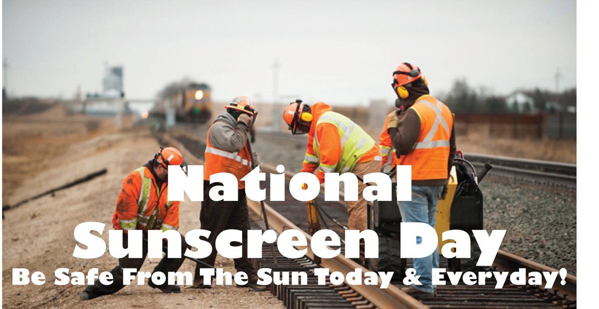 ConrailOfficial's tweet image. Today is National Sunscreen Day. And Conrail wants to remind everyone, especially our people who work outdoors to remember to wear sunscreen today and everyday! Here are some valuable tips from the FDA: fda.gov/consumers/cons… #nationalsunscreenday #sunscreentips #teamconrail