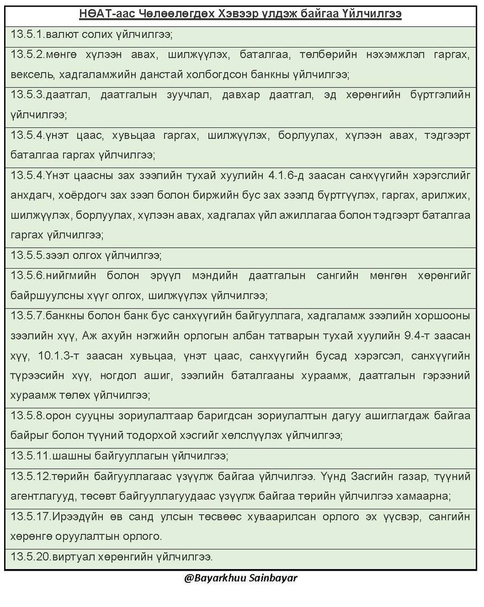 НӨАТ-ын хуулийн Шинэчилсэн найруулгын төсөл гэнээ…

Төсөвтөө яаж мөнгө татах вэ л гэж харах юмдаа🤔🤔🤔Яаж дотооддоо үйлвэрлэл хөгжүүлж ажлын байр бий болгох вэ гэдэг талаас нь ер нь боддог болов уу🤦🏻‍♀️🤦🏻‍♀️🤦🏻‍♀️