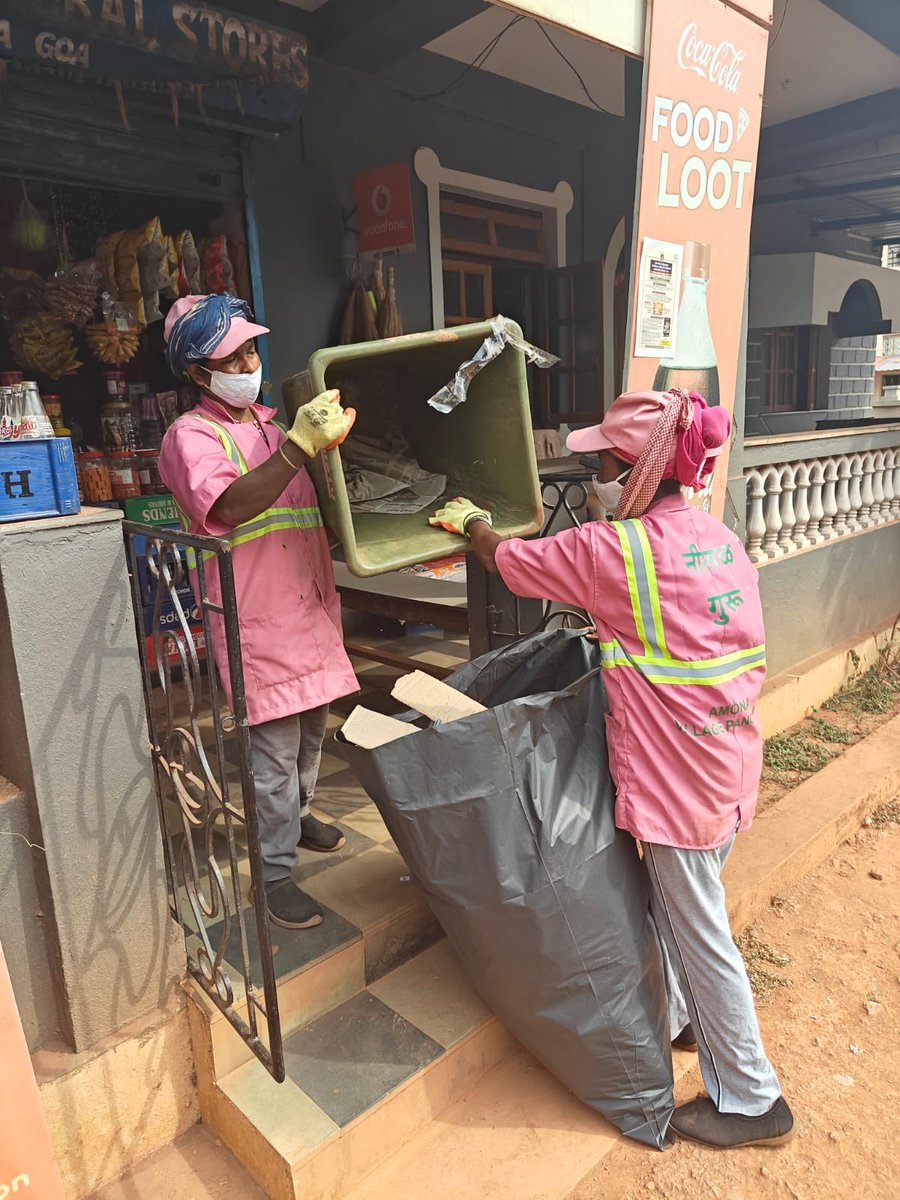 Amona says — every home clean, every street shining! 

Door-to-door waste collection has started in our Amona VP, Goa

Let’s segregate waste at home and hand it over to our green friends on time.

Wet Waste – in the Green Bin
Dry Waste – in the Blue Bin