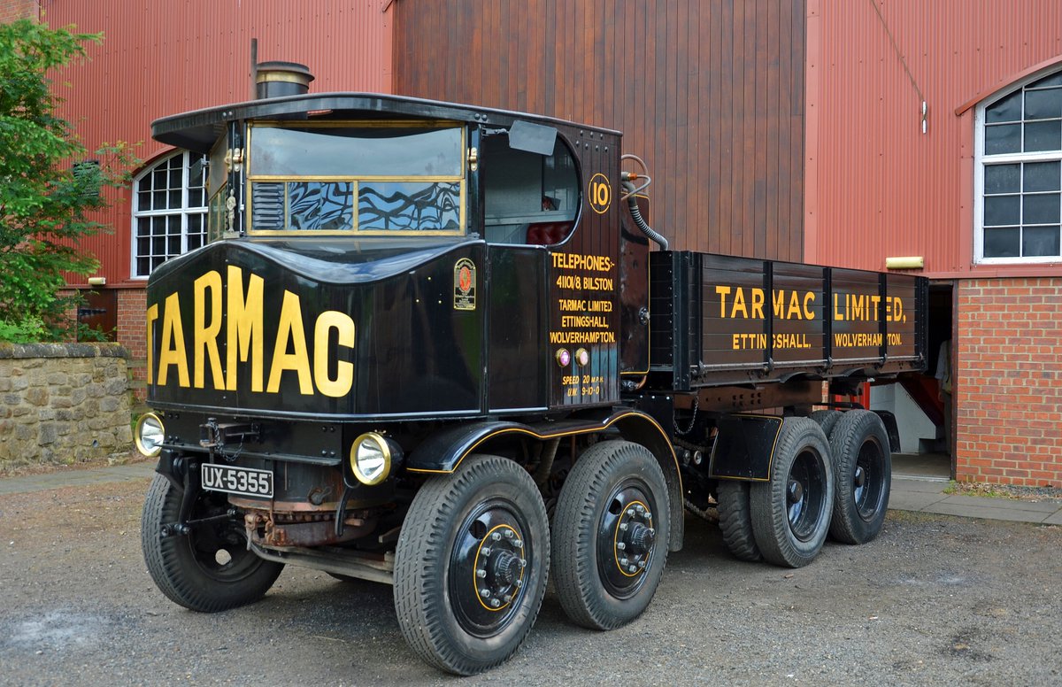 TyneSnapper's tweet image. #Beamish #CountyDurham Beamish Open Air Museum - 1929 Sentinel DG8 Steam Lorry in Tarmac livery photographed 24th June 2014.