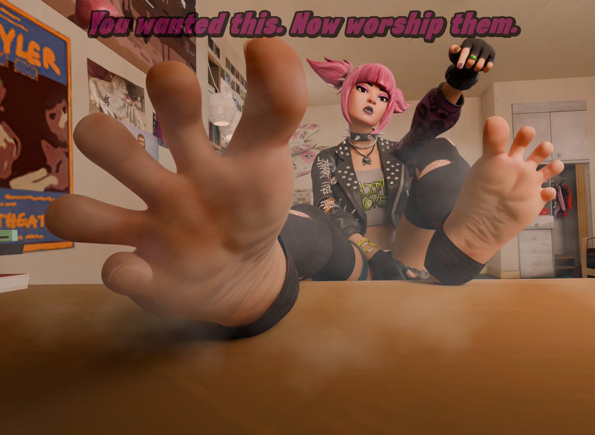 What tinies are made for.

Well, you did ask for this... time to put your money where your mouth is.

(Any likes, comments and retweets are highly appreciated^^! and loved&lt;3)

#SizeTwitter #Fortnite #Giantess #Feet