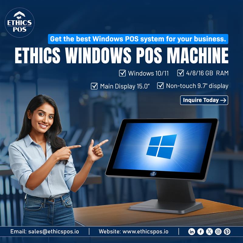 EthicsPos's tweet image. Equipped with powerful processors, high-resolution touchscreens, and ample storage, these systems offer smooth, efficient operations for any business. Featuring 4GB RAM, 64GB storage, and 15.6-inch HD displays, they’re designed for durability and speed. 

#possoftwareforwindows