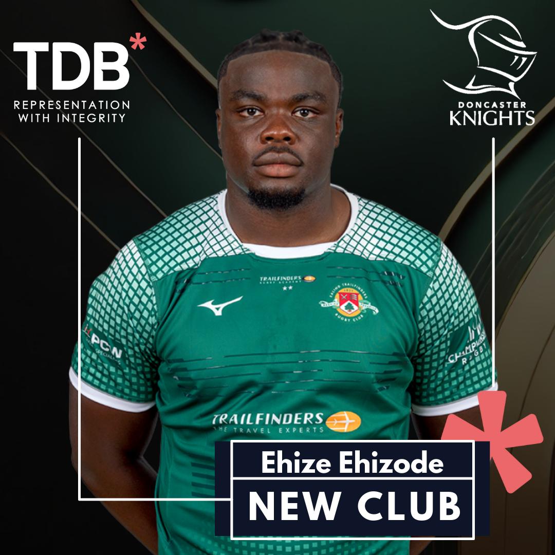 TDB_Sports's tweet image. TDB Sports are proud to announce that 6&apos;6&quot; lock Ehize Ehizode is re-joining Doncaster Knights for the 2025/26 Champ Rugby season after a title-winning spell at Ealing!

Fan favourite. Supporters’ POTY. Back at Castle Park.

#ImWithTDB #EhizeEhizode #DoncasterKnights #ChampRugby