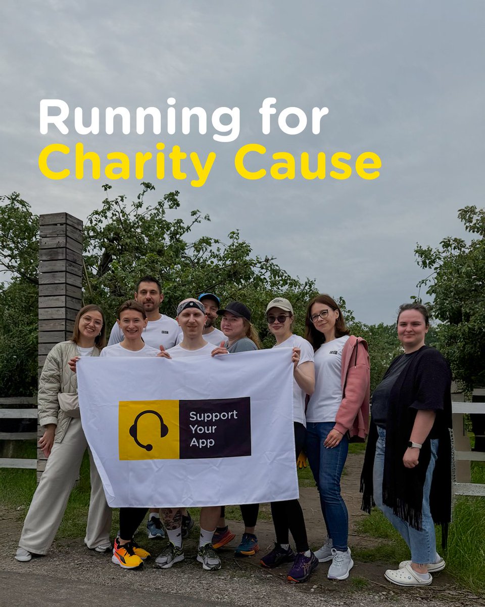 SupportYourApp's tweet image. Oh, how we enjoy May charity runs ✨
This year, SupportYourApp #teammates from all over the world completed our 5K runs.
The cause? Supporting pediatric cardiology hospitals.
Kudos to our amazing teammates who made it happen 💛
#Supporters #SupportYourApp #CharityRun