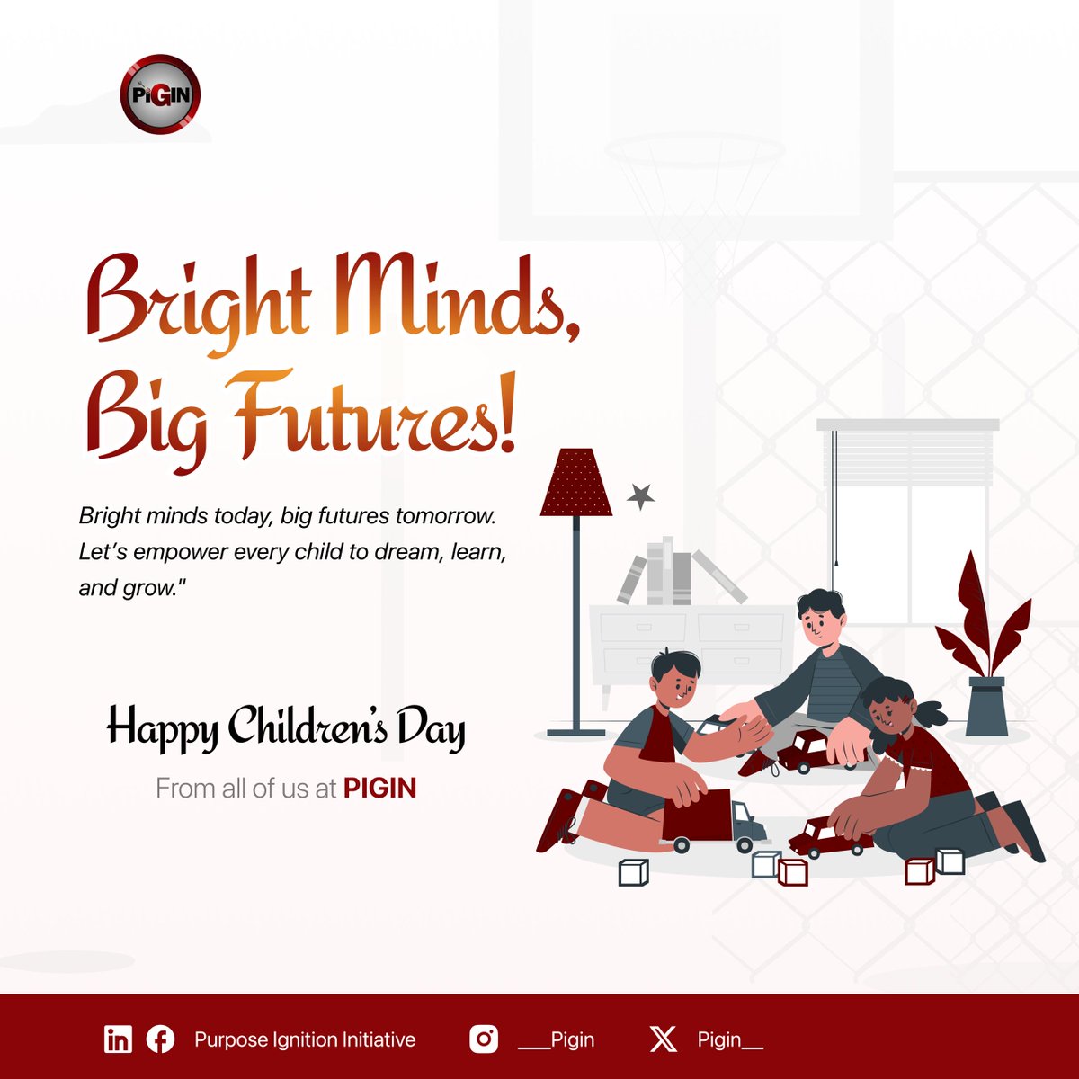 PIGIN_'s tweet photo. Every child has the potential to be great. This Children’s Day, we celebrate their curiosity, big dreams, and bright future. Let’s create a world where every child can learn, grow, and succeed.

Happy Children’s Day! https://t.co/mL9HLKhhMa