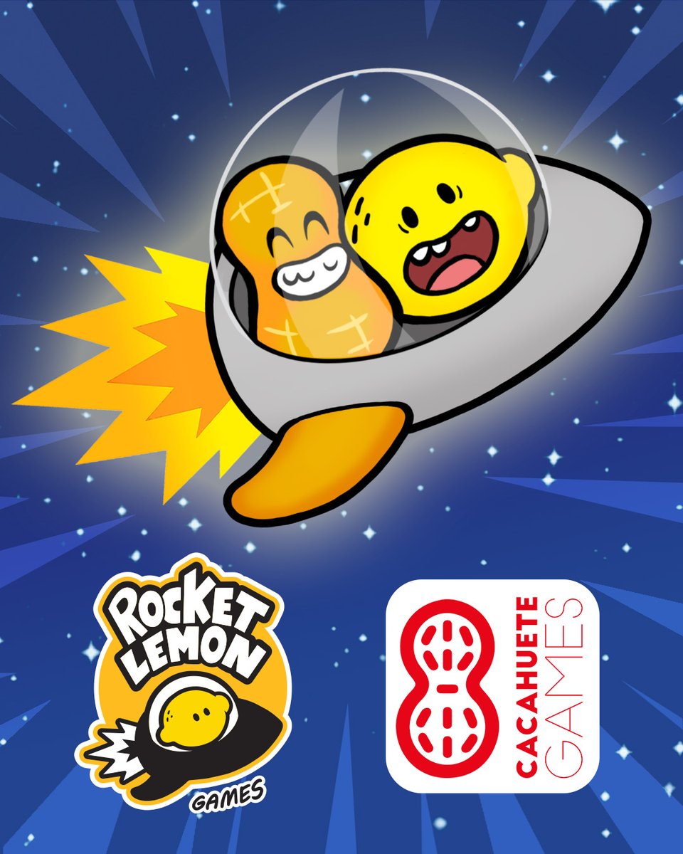 Hoy os desvelamos la GRAN NOTICIA que estábais esperando desde hace ya una semanica. Algunos habéis estado conspirando sobre el tema y otros os habéis acercado un poquico... 😆

<a href="/Cacahuete_Games/">Cacahuete Games</a>  🥜 y sus juegazos se unen a la tripulación de <a href="/rocketlemon/">Rocket Lemon Games 🚀🍋</a>  🚀🍋‼️