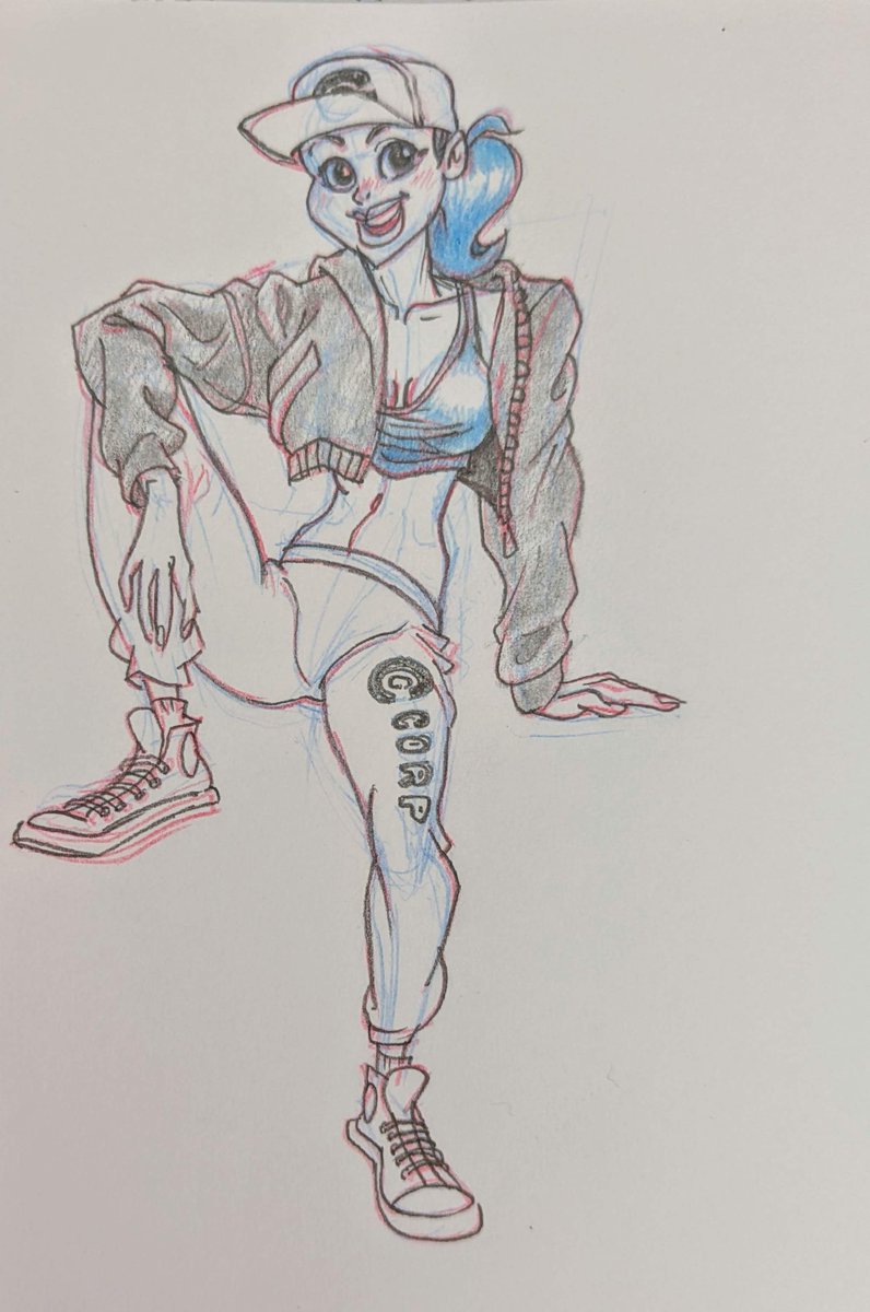 gzavye's tweet photo. Izzy in Bulma and Red Sonja mode :) @theposearchives https://t.co/yCLoqQlWZ7