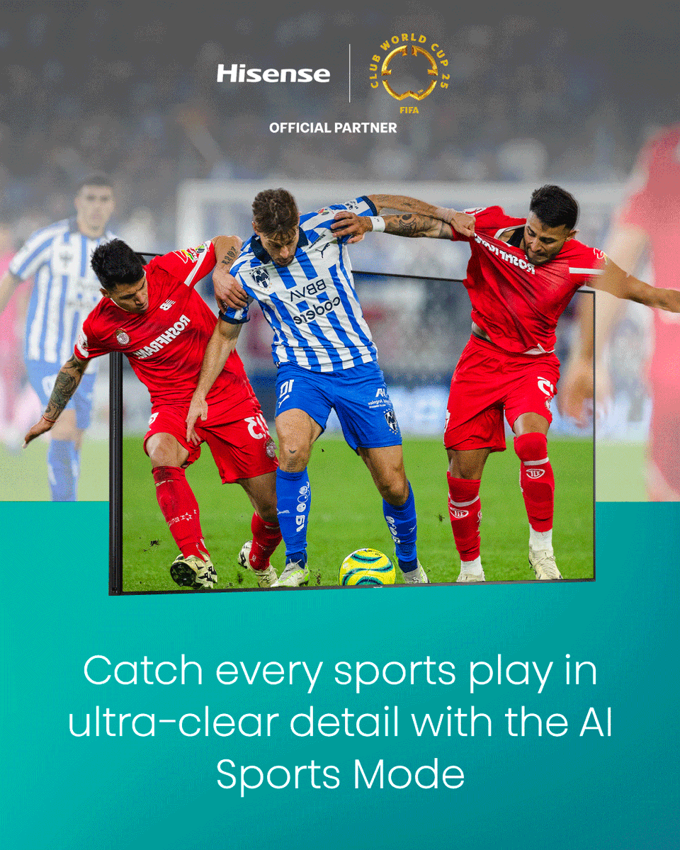 No matter what you watch on the Hisense UX’s 100” screen, you’ll be
watching it with clear 120HGz motion, clean 4K AI Upscaled image, and crisp 4.1.2 Multi-Channel Surround Sound.
#Hisense #AIYourLife #Quality #Tech #ULEDMiniLED
#HisenseTVGlobalNo2 #Hisense100InchPlusTVGlobalNo1