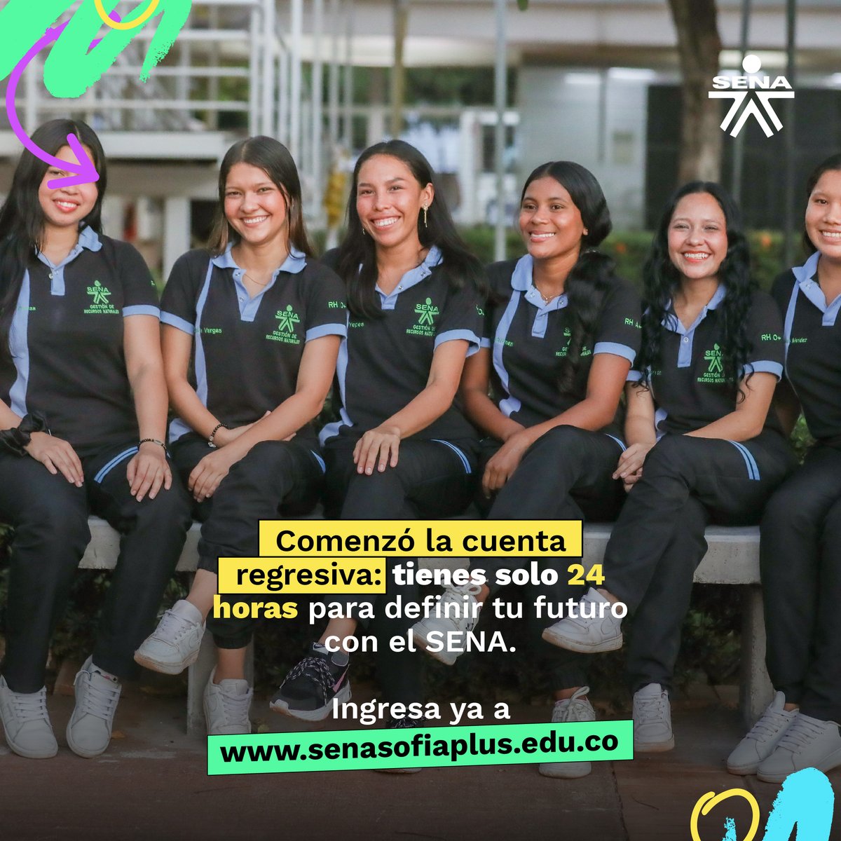 ¡Estas a tiempo! ⌛Empieza tu camino de formación, elige un programa de interés e inscríbete en senasofiaplus.edu.co 🫡 #EstudiaEnElSENA