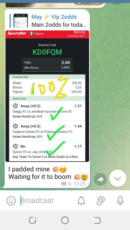 2odds &amp; 3odds won just now !!!
What are you waiting for? Link in bio