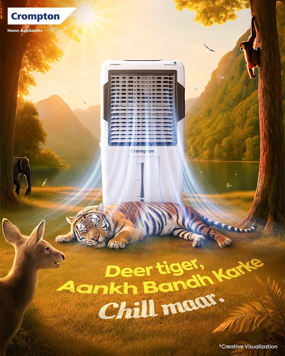 When nature meets next-level comfort — no one can resist a chill session🐅