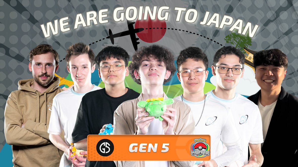 We are happy to announce that we are going to Japan for a special bootcamp 🎊

We had a chance to be sponsored by <a href="/nisbuned_unite/">G5 Bun</a> for the 2025 Worlds Championships of Pokemon Unite. A huge thanks for this incredible opportunity ❤️

One objective now, WIN the WORLDS.
#G5WIN