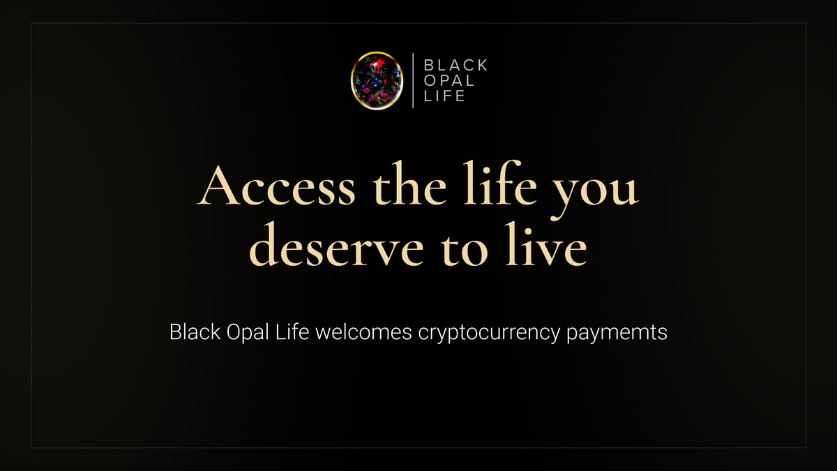 Access to the life you deserve shouldn't be delayed or limited.

Black Opal Life welcomes cryptocurrency to unlock seamless and secure bookings for life's luxuries and experiences, reserved for the few, straight from the blockchain.