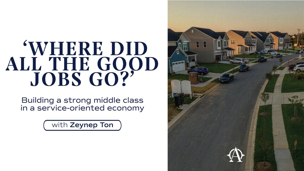 Commonplace (@commonplc) on Twitter photo What happened to the reliable jobs Americans used to be able to count on to support a family?
<a href="/zeynepton/">Zeynep Ton</a> joins <a href="/oren_cass/">Oren Cass</a> on the <a href="/AmerCompass/">American Compass</a> to make sense of it, and how today's jobs could be returned to that standard. What happened to the reliable jobs Americans used to be able to count on to support a family?
<a href="/zeynepton/">Zeynep Ton</a> joins <a href="/oren_cass/">Oren Cass</a> on the <a href="/AmerCompass/">American Compass</a> to make sense of it, and how today's jobs could be returned to that standard.