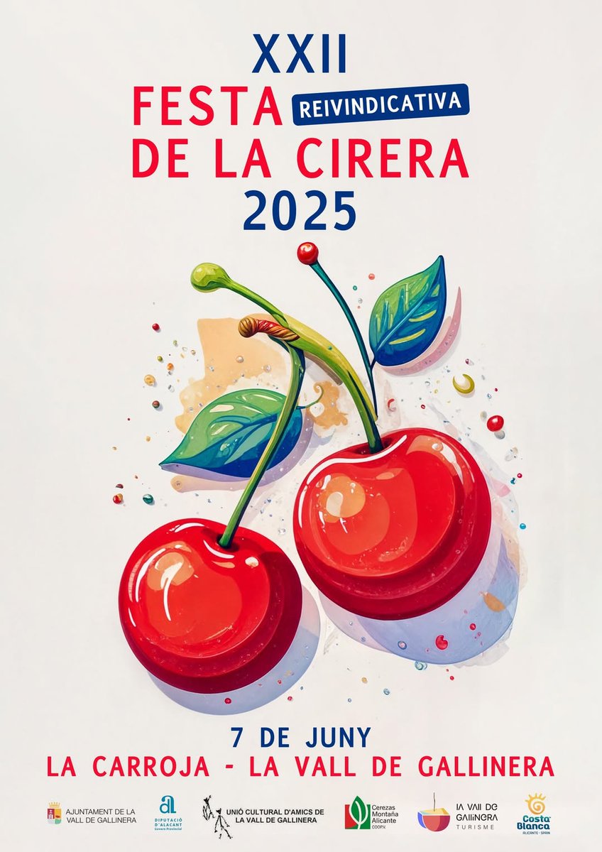 FESTA DE LA CIRERA 2025 🍒
#LACARROJA serà el poble encarregat d'acollir la XXII Festa de la Cirera!
🗓️ Consulta la programació en : diania.tv/agenda/la-carr…