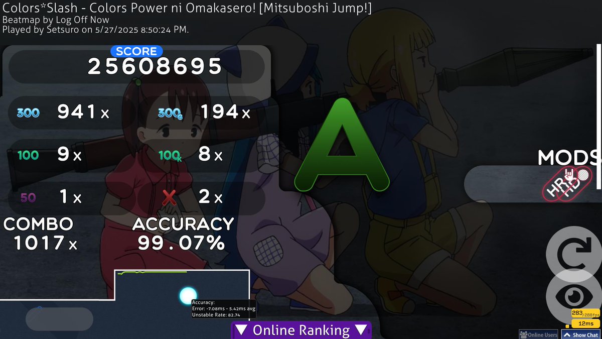 S3tsuro's tweet photo. basically 400pp choke :( https://t.co/SBcSshw1HX