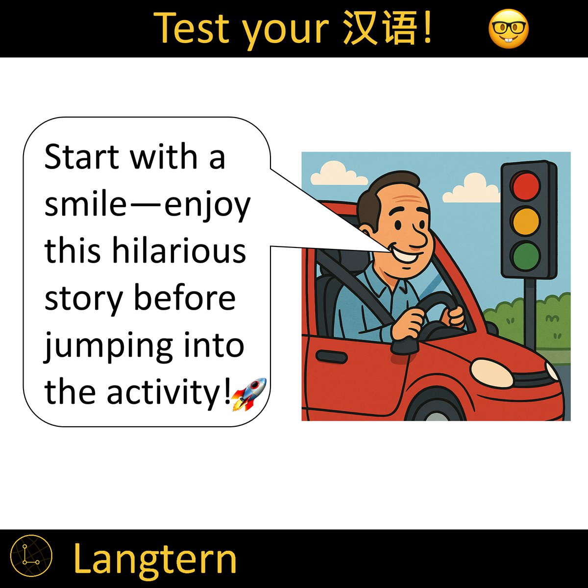 langternchinese's tweet photo. Start with a smile 😄—enjoy this hilarious story 😂 before jumping into the activity 💪!
Exercise: https://t.co/HqZv9T1tkV https://t.co/gEcCTHfgvi